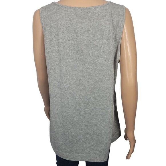 J Jill Women's Grey Sparkle Shimmery Very Soft Tank Top in a Size Large - Picture 7 of 12